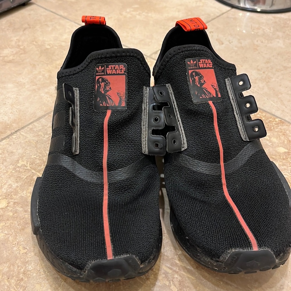 Used Boys Adidas Nmd Star Wars edition earth Vader size 6